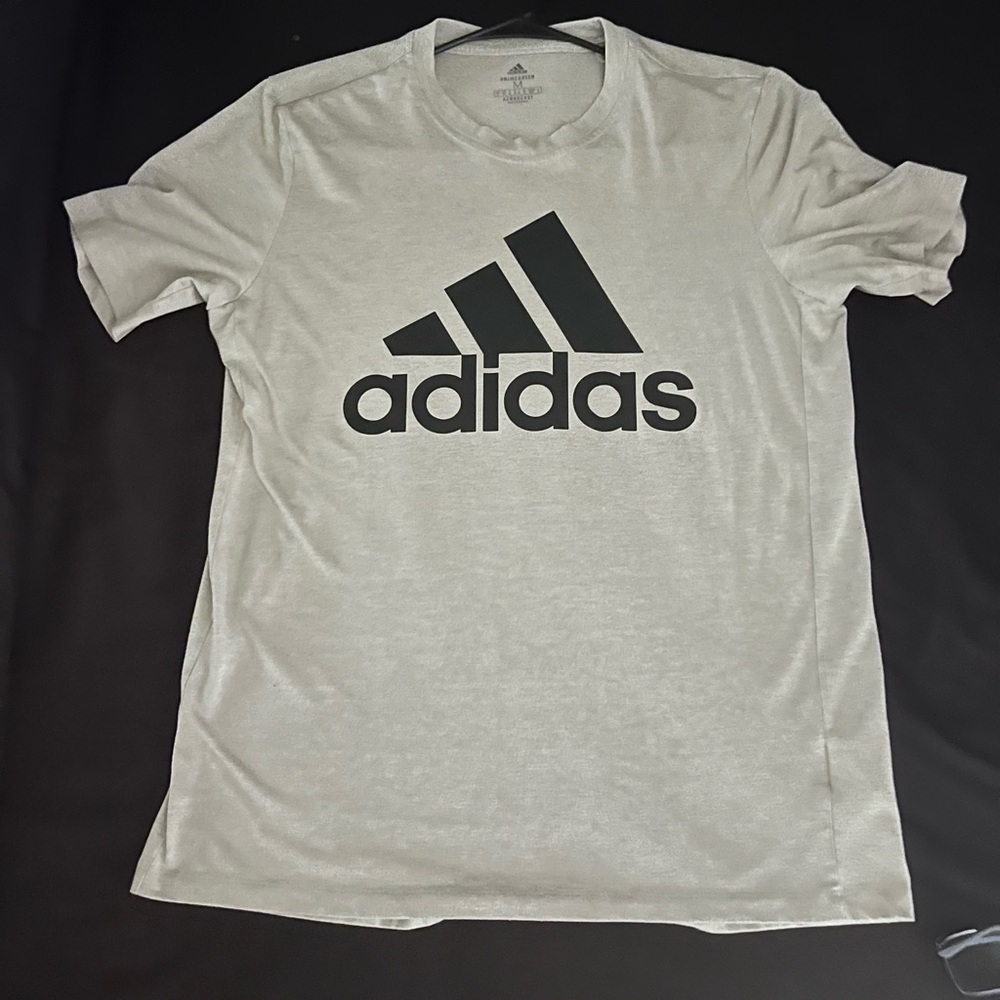 Adidas Gray and Black Short Sleeve Tee